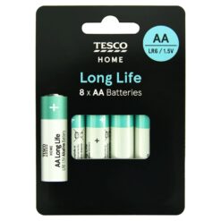 Tesco Long Life Aa 8 Pack
