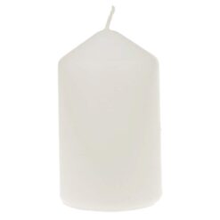 Tesco Unfragranced Small Pillar Candle - White