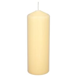 Tesco Unfragranced Large Pillar Candle - Ivory