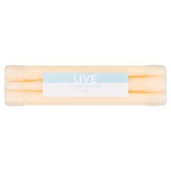 Tesco 6 Pack Dinner Candles Ivory