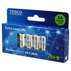 Tesco Extra Long Life Aa 8 Pack