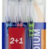 Inter-Active Soft Toothbrush 2 Toothbrushes + 1 Free