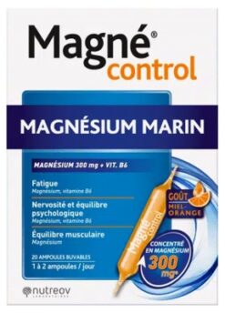 Magné Control Marine Magnesium 300mg Vitamin B6 20 Phials