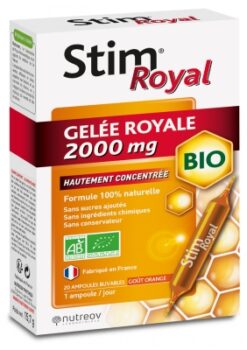 Stim Royal Jelly 2000mg Organic 20 Vials
