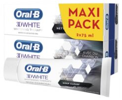 3D White Whitening Therapy Intense Cleaning Charcoal 2 x 75ml