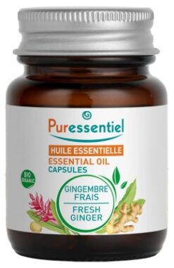 Fresh Ginger Essential Oil (Zingiber officinale) Organic 60 Capsules