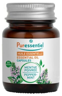 Peppermint Essential Oil (Mentha x piperita) Organic 60 Capsules