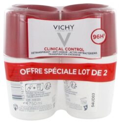 Deodorant 96H Clinical Control Antiperspirant Anti-Odour Roll-On 2 x 50ml
