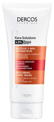 Dercos Kera Solutions Restoring 2 Min. Mask Overworked & Damaged Hair 200ml